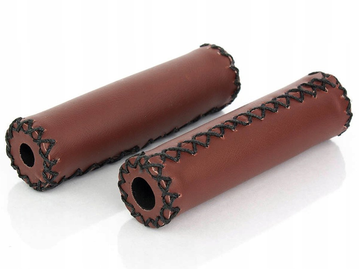Merkloze Fietsstuurgrepen 125mm Bruin - Comfortabel en Duurzaam
