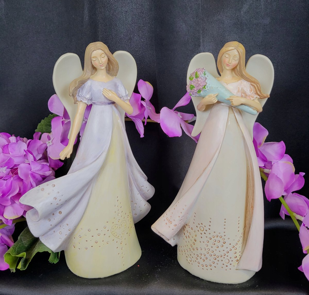 Pastel Engel Figuur - Decoratieve Engel met Vleugels