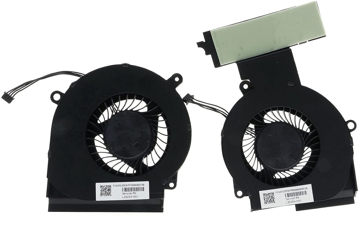 Koelventilator voor CPU & GPU - Vervangingsventilator - Geschikt voor HP OMEN 15-DC - Betrouwbare prestaties - ShopVlot