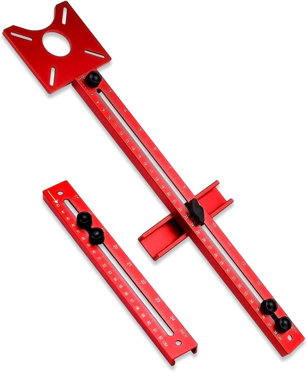 Milling groove bracket 4-in-1 - aluminium - verstelbaar - precisie bij houtbewerking - ShopVlot