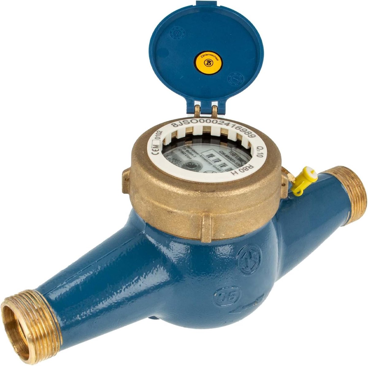 Watermeter 1 inch DN 25 - Multi-jet met beschermkap - Voor koud water tot 30 °C - Eenvoudige installatie - ShopVlot