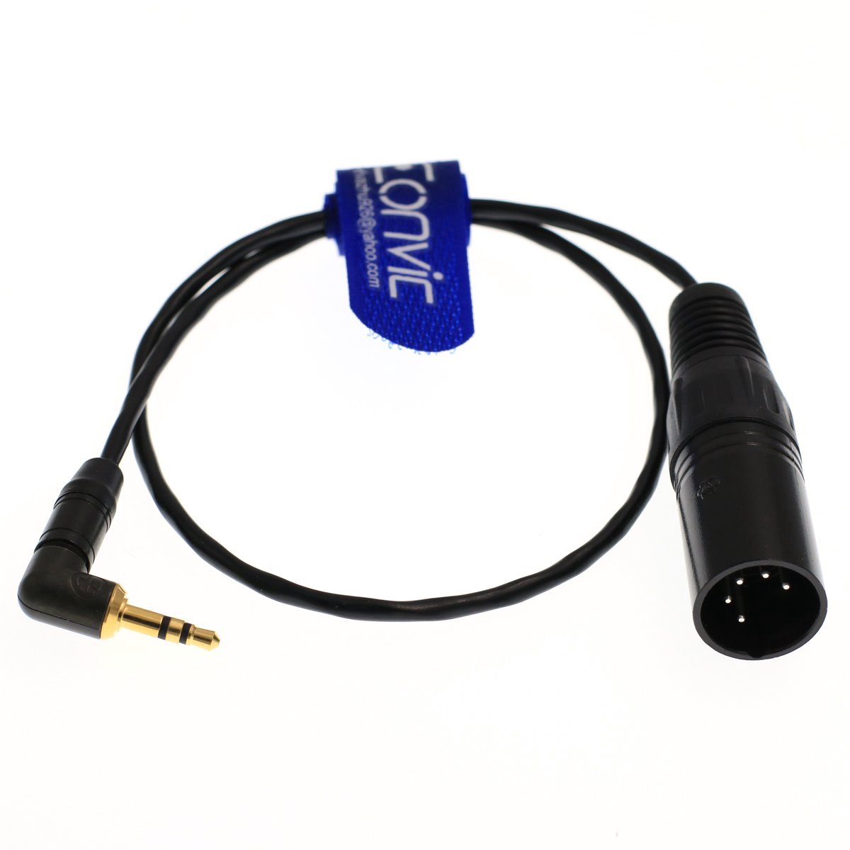Audio Kabel 0.5m - 5pin XLR Male Plug - Stereo 3.5mm Jack - Perfect voor mobiele apparaten - ShopVlot