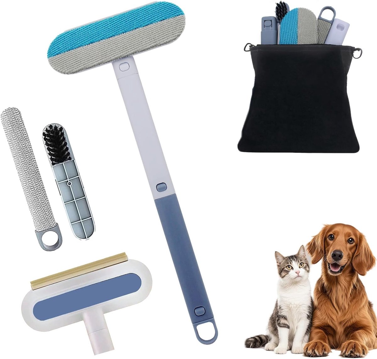 Haarverwijderaar 4-in-1 - Multifunctionele borstel - Geschikt voor meubels en kleding - ShopVlot