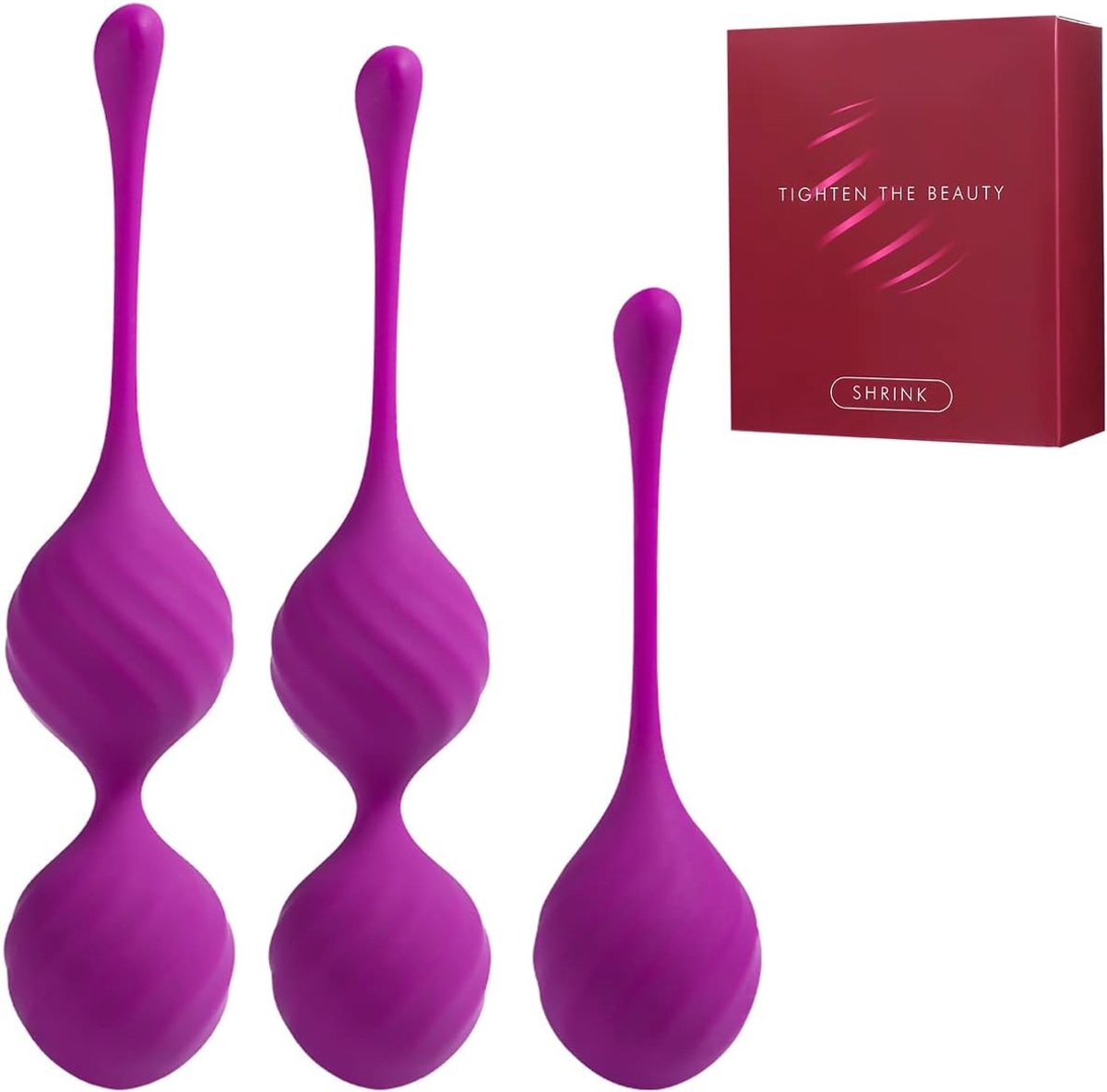 Kegelballen set van 3 - silicone - perfect voor vrouwen - voor bekkenbodemtraining - ShopVlot