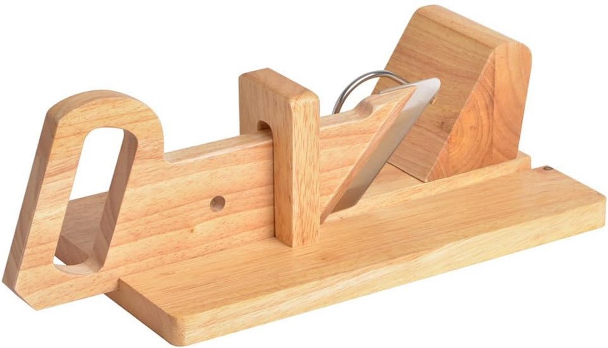 Sauscutter - hoge kwaliteit beukenhout en staal - veilig en praktisch - voor perfecte plakjes - ShopVlot