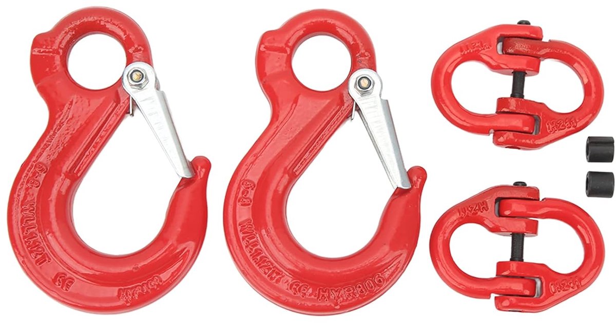 Roterende hefhaak - Heavy duty kettingconnector - 360 graden rotatie - Sterk draagvermogen - ShopVlot