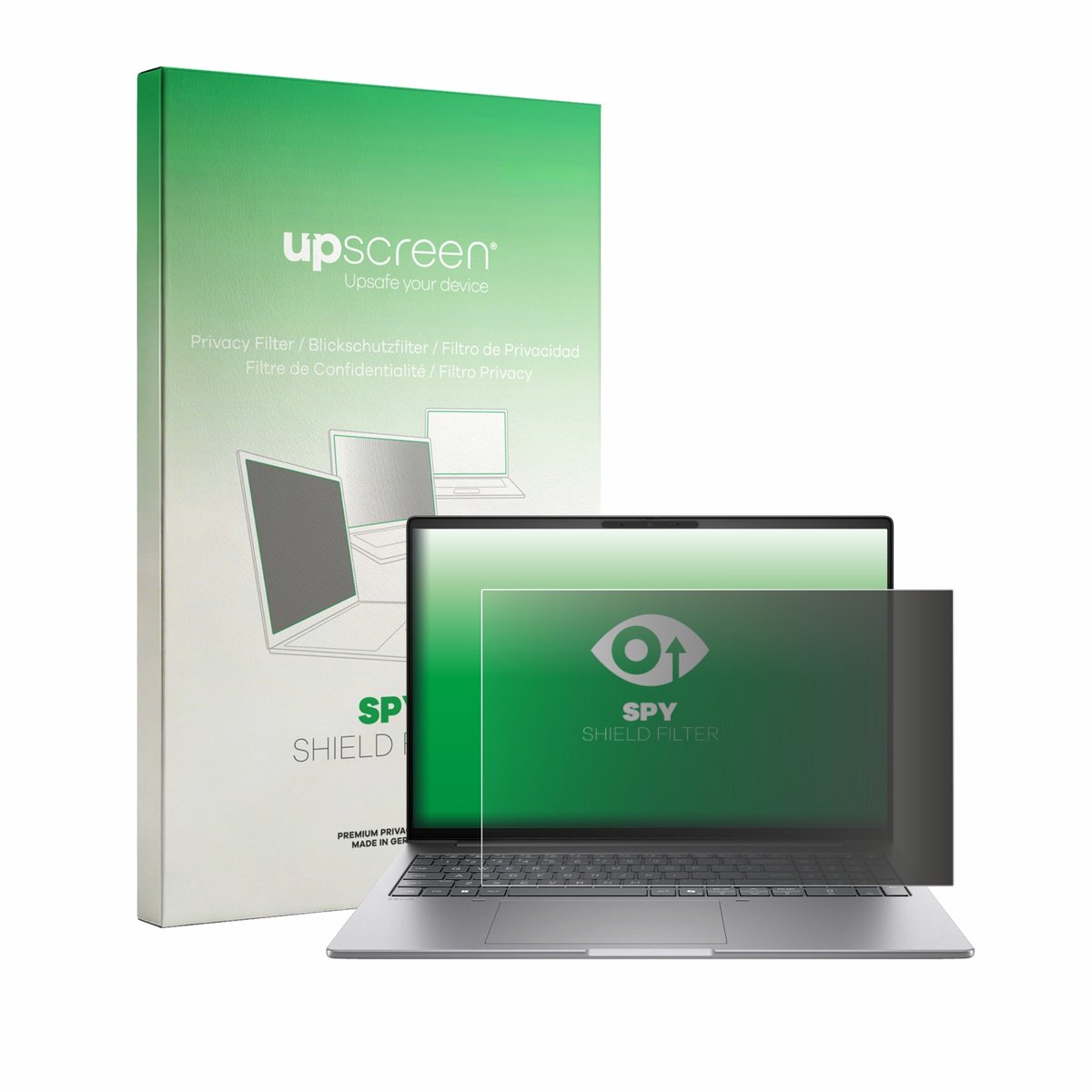 upscreen - privacyscherm voor HP Zbook 8 G2i 16" - privacy filter screenfilter Blauwlichtfilter