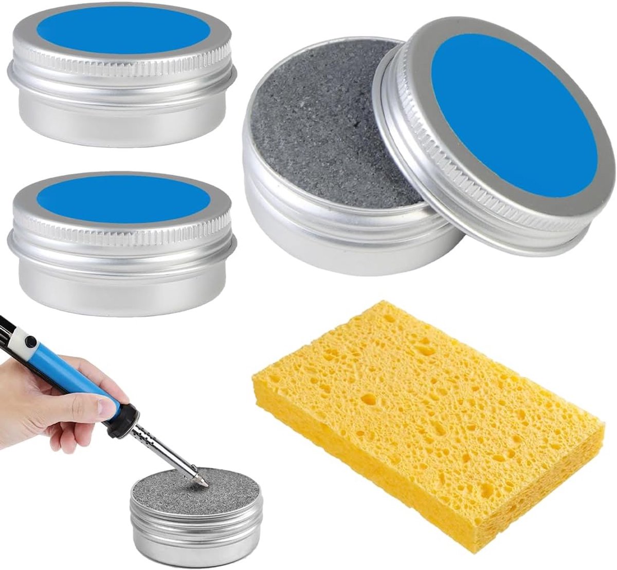 Flux voor tinlassen 3 stukken - schone elektrische soldeerbout - tinsoldeerpasta - ideaal voor reconstructies - ShopVlot