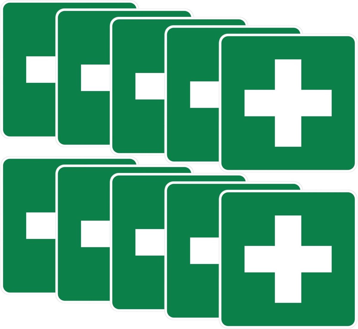 Eerste Hulp Kit Stickers 7cm - Zelfklevende Vinyl - Waterdicht en Wasbaar - Voor Binnen en Buiten - ShopVlot