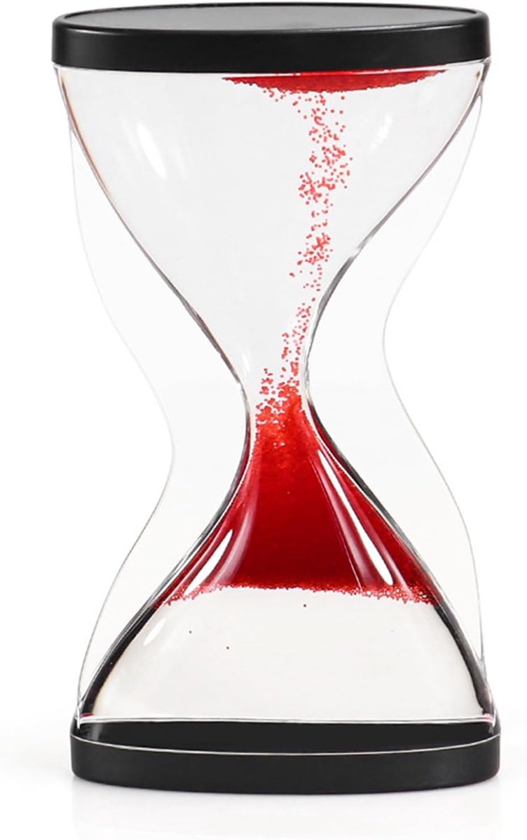 Zandloper 10 minuten - premium acryl - anti-gravity effect - stressverlichting voor thuis en kantoor - ShopVlot