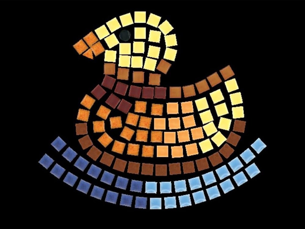 Mosaic Craft Set - eenvoudige mozaïekduif 20 x 15 cm - keramische tegels - creatief en leuk voor beginners - ShopVlot