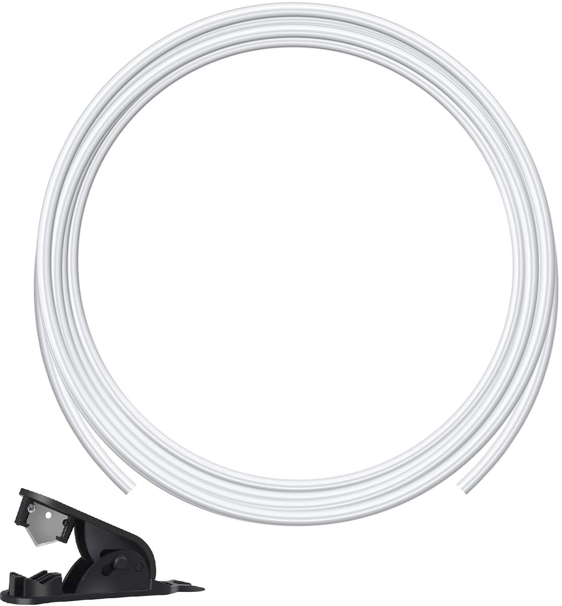 PTFE slang 10m 4mm - witte 3D printer slang - voor 1.75mm filament - inclusief snijder - ShopVlot