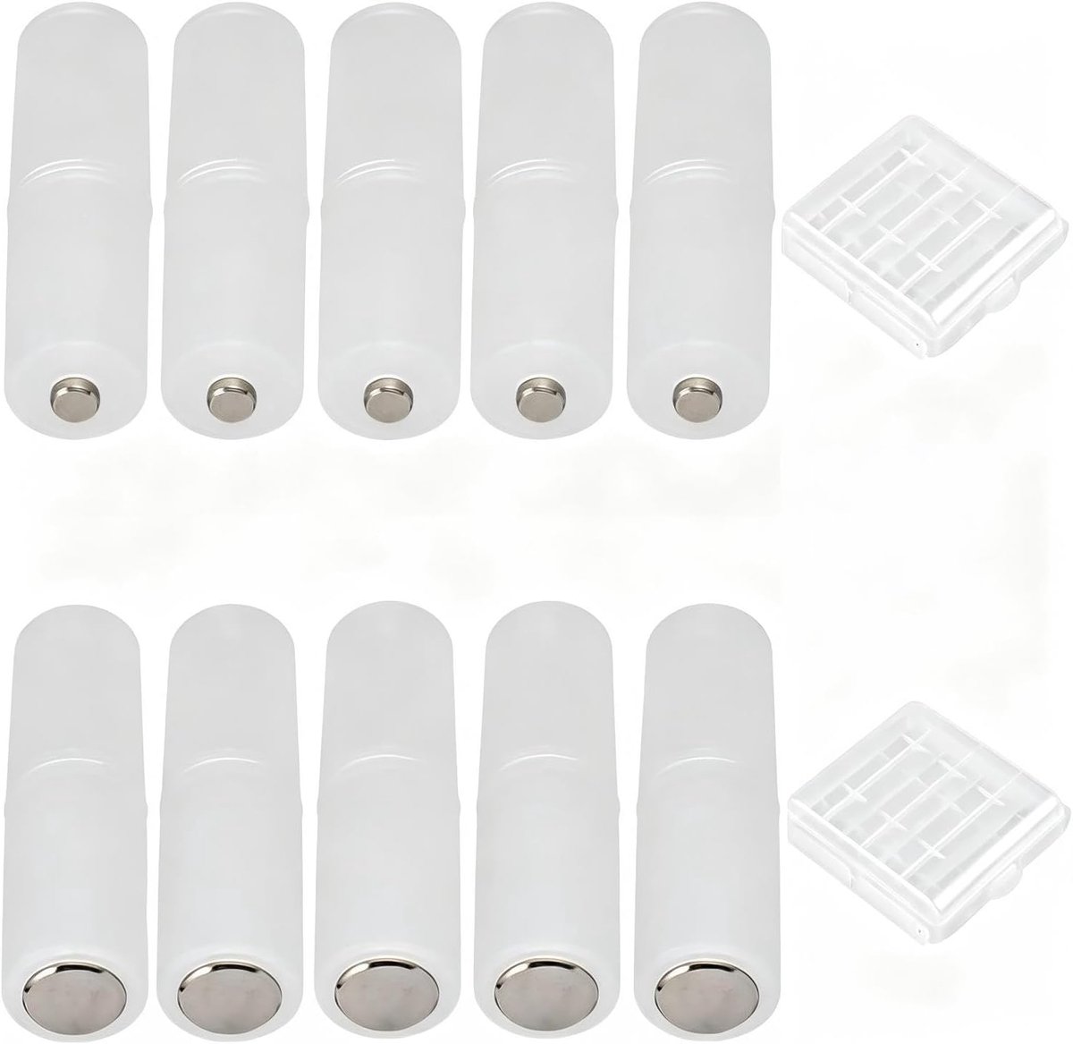 AAA naar AA batterijadapter - 10 stuks - flexibel en milieuvriendelijk - verlengde levensduur - ShopVlot