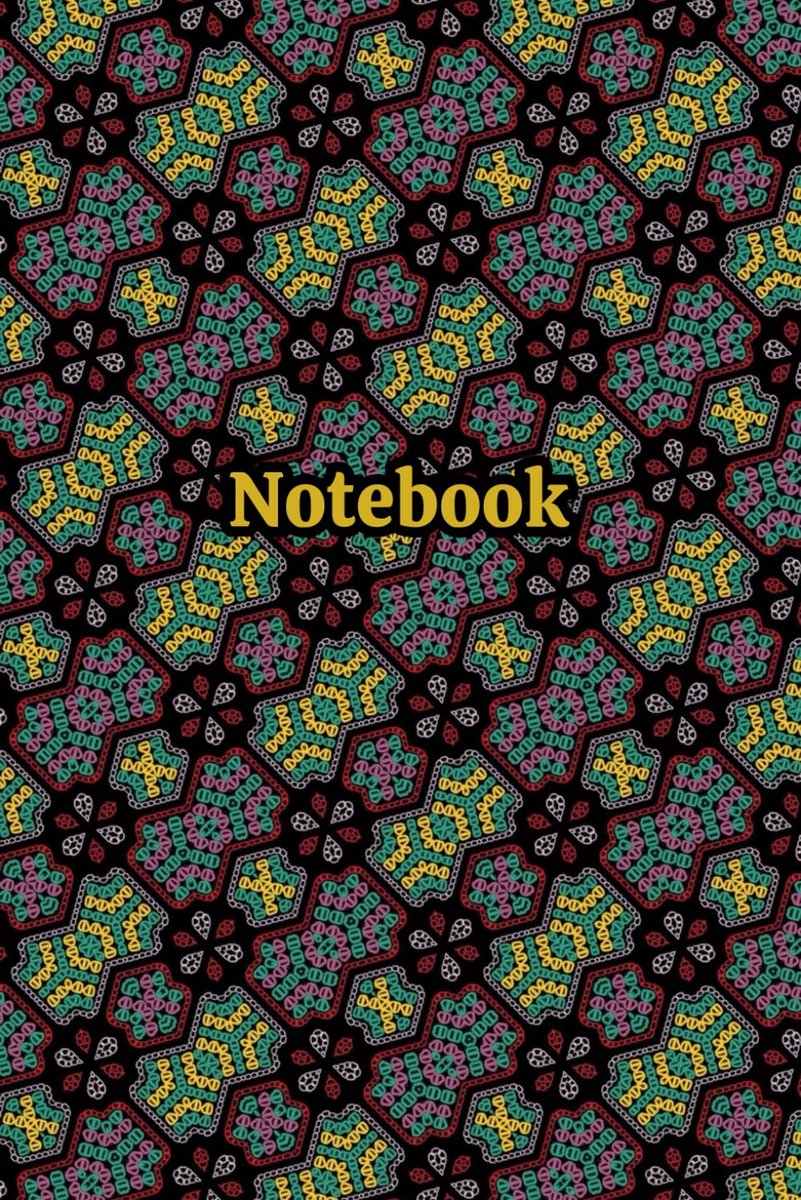 Haakpatronen Notitieboek - Geometrisch Print - Lege Pagina's - Ideaal voor Creatieve Ideeën - ShopVlot