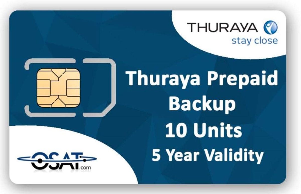 Satelliettelefoon backup SIM met 10 eenheden - inactief prepaid - voor Thuraya telefoons - perfect voor noodsituaties - ShopVlot