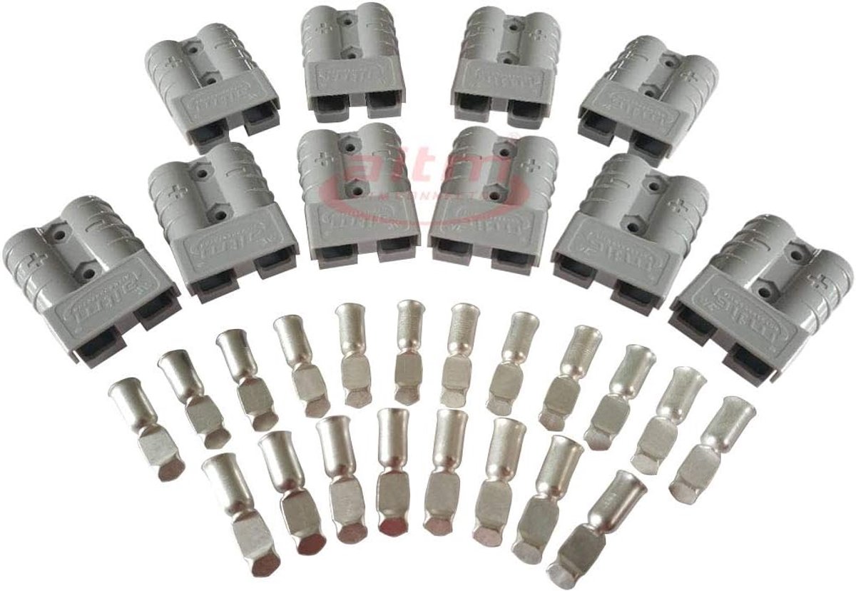 Accu aansluiting 50 A - accu snelkoppeling 600 V - 10 stuks - ideaal voor auto en motorfiets - ShopVlot