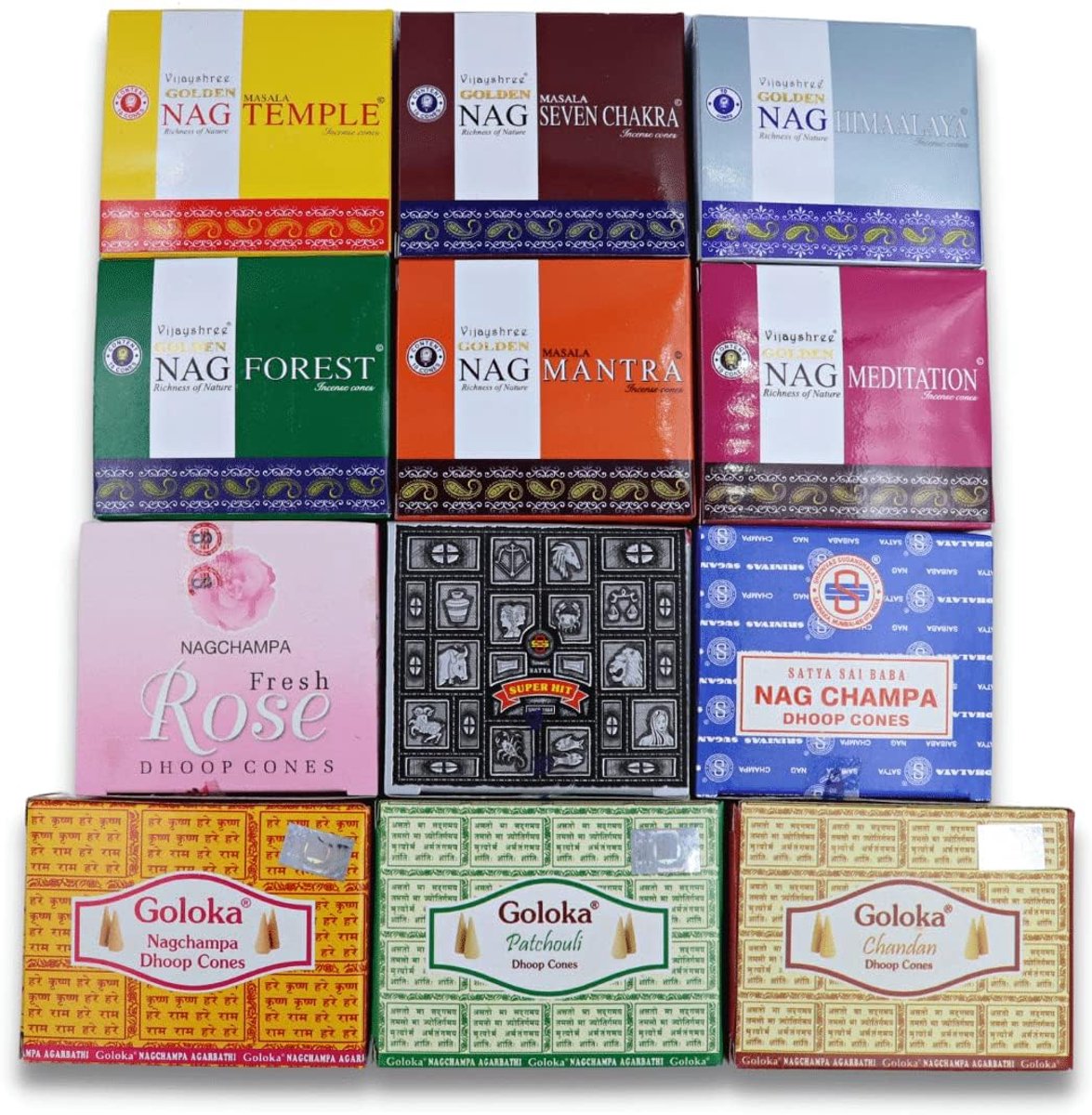 Wierookstokjes starterset - Wierookkegel - Wierookhouder - Ontspanning voor elke ruimte - ShopVlot