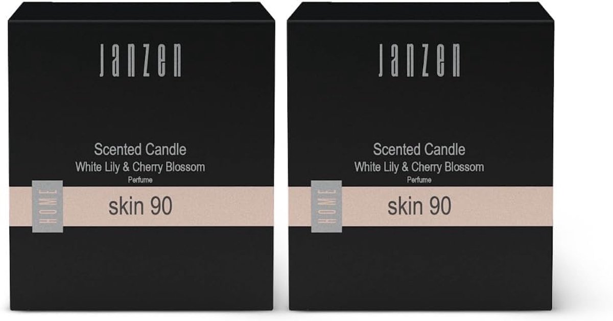 Geurkaars 2-pack - Sojawas - Subtiele kersenovertone - Creëer een serene sfeer - SnelShoppen