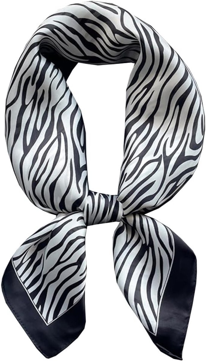 Sjaals dames zwart vierkante sjaal halsdoek haarband polsband geschenken en stoles sjaals