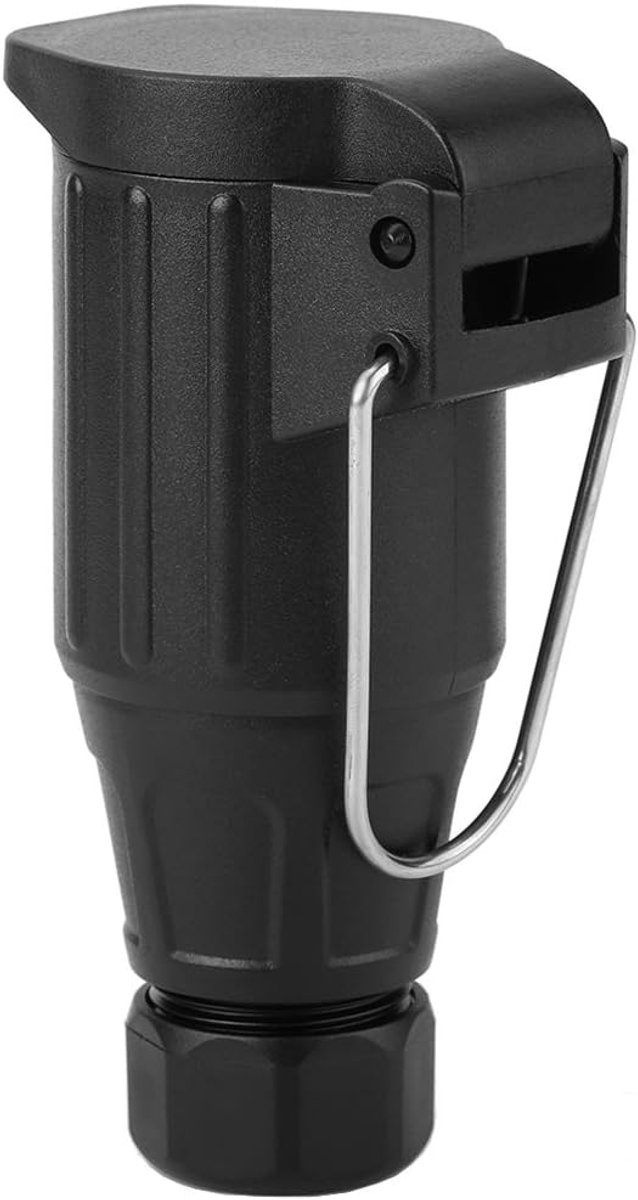 plplaaoo 12V 13 Pin Plastic Trailer Plug Socket Bedrading Connector Adapter - Veilig & Efficiënt voor Caravan Slepen