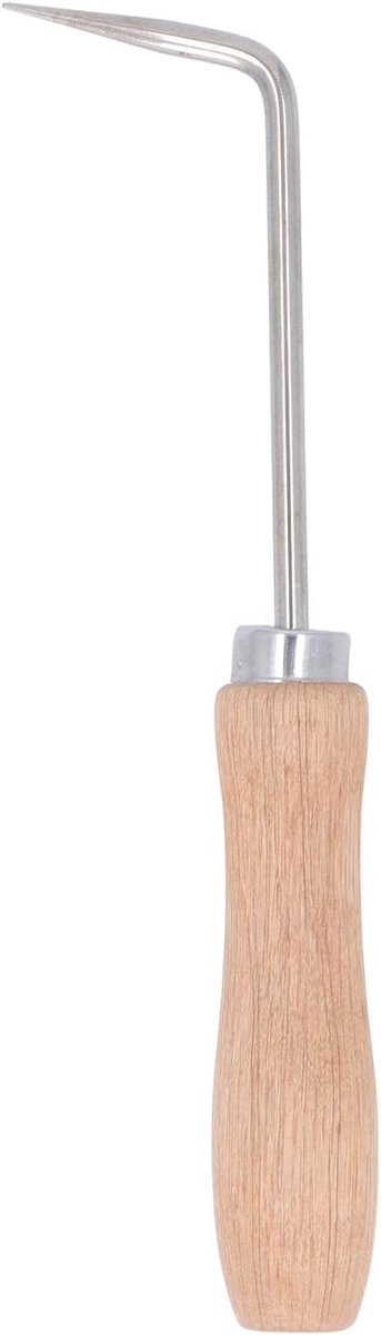 Haakwerk, 6mm Diameter Houten Handvat Hetelucht Lasnaald met beukenhouten handvat, Staal Naad Tester Naadnaald voor Dakbedekking PVC TPO EPDM, Lassen pistool accessoire