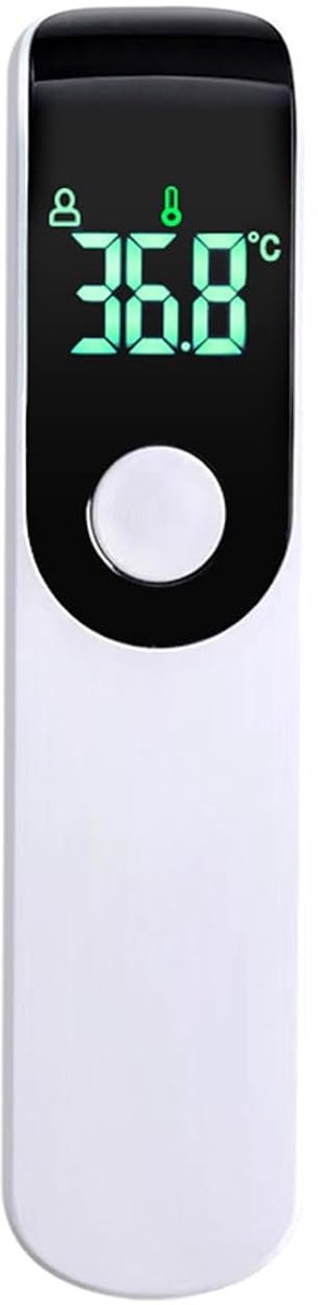 Thermometer, contactloze thermometer voor kinderen en baby's, lcd-scherm, direct afleesbaar, temperatuurmeter, nauwkeurige temperatuurmeting. (Wit)