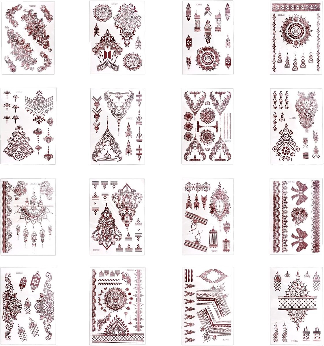 Tijdelijke Tatoeages Stickers voor Volwassenen, Waterdichte Kant Mandala Bloem Lichaamsversiering Grote Arm Hand Tatoeages voor Zomerevenementen Bruiloftsfeest Bruidsdouche