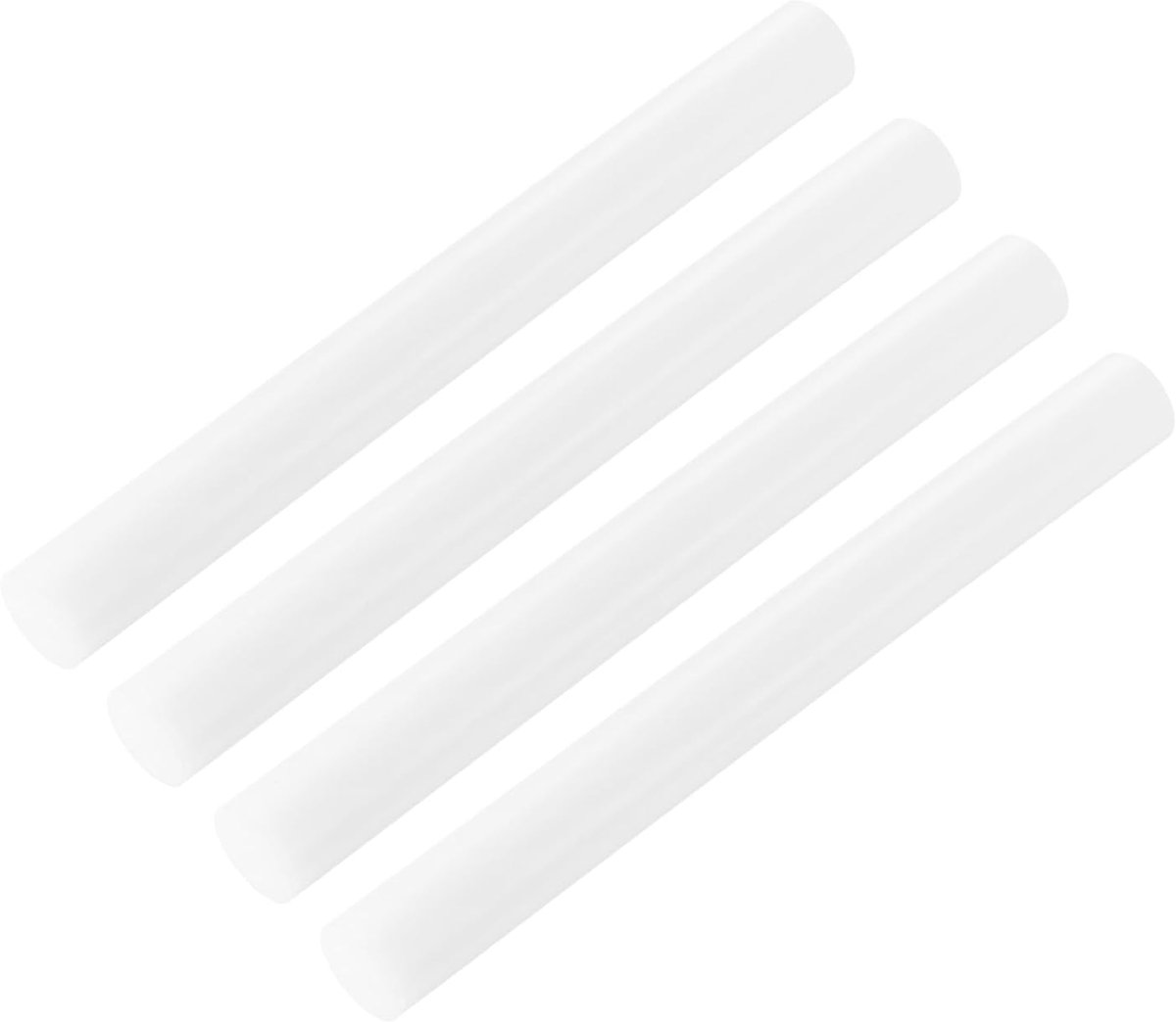 ABS kunststof stang, ronde staaf, massief, 20 mm x 200 mm, wit, voor doe-het-zelf modelmateriaal, architectuurmodelbouw, doe-het-zelf zandtafel, verpakking van 4 stuks