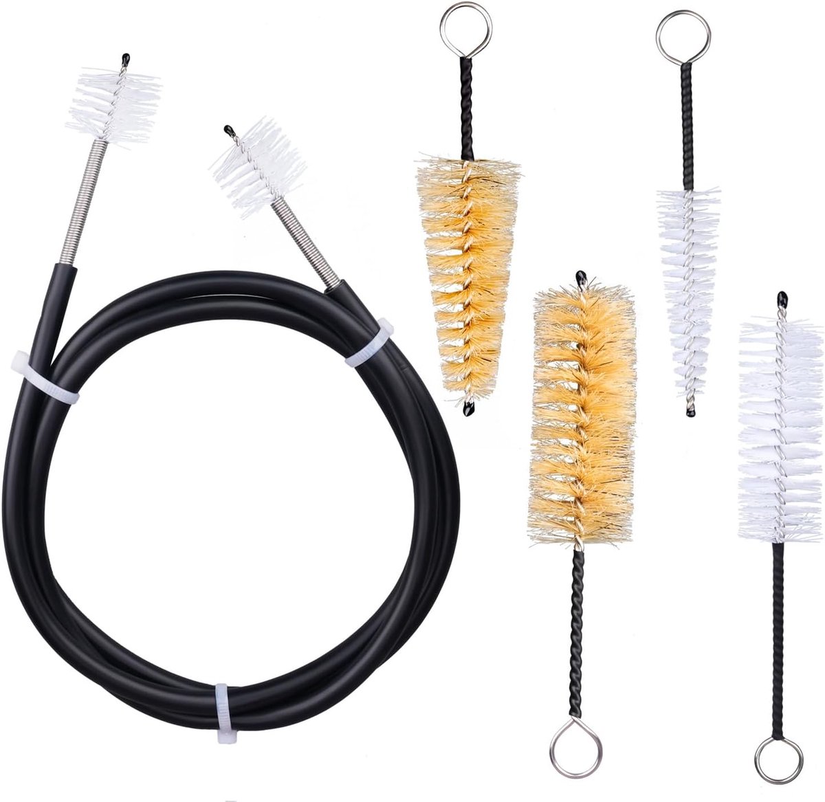 Cleaning Kit Clean Pipe Brush Nylon, Canister Filter, Flexibel Roestvrij Staal, Plus Handige Borstelbuizen, Rietjes