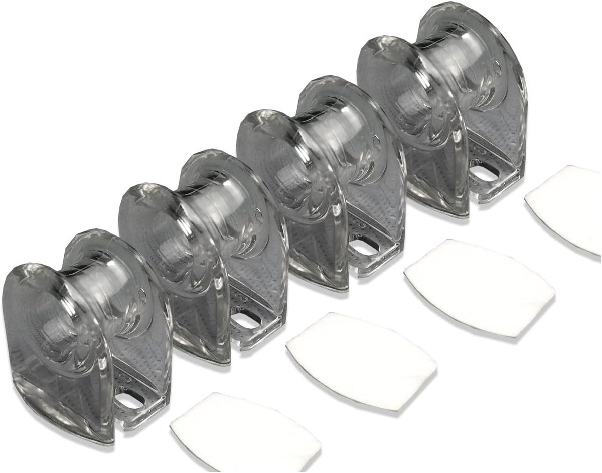 Zelfklevend, transparant, voor kogelketting, 4 stuks