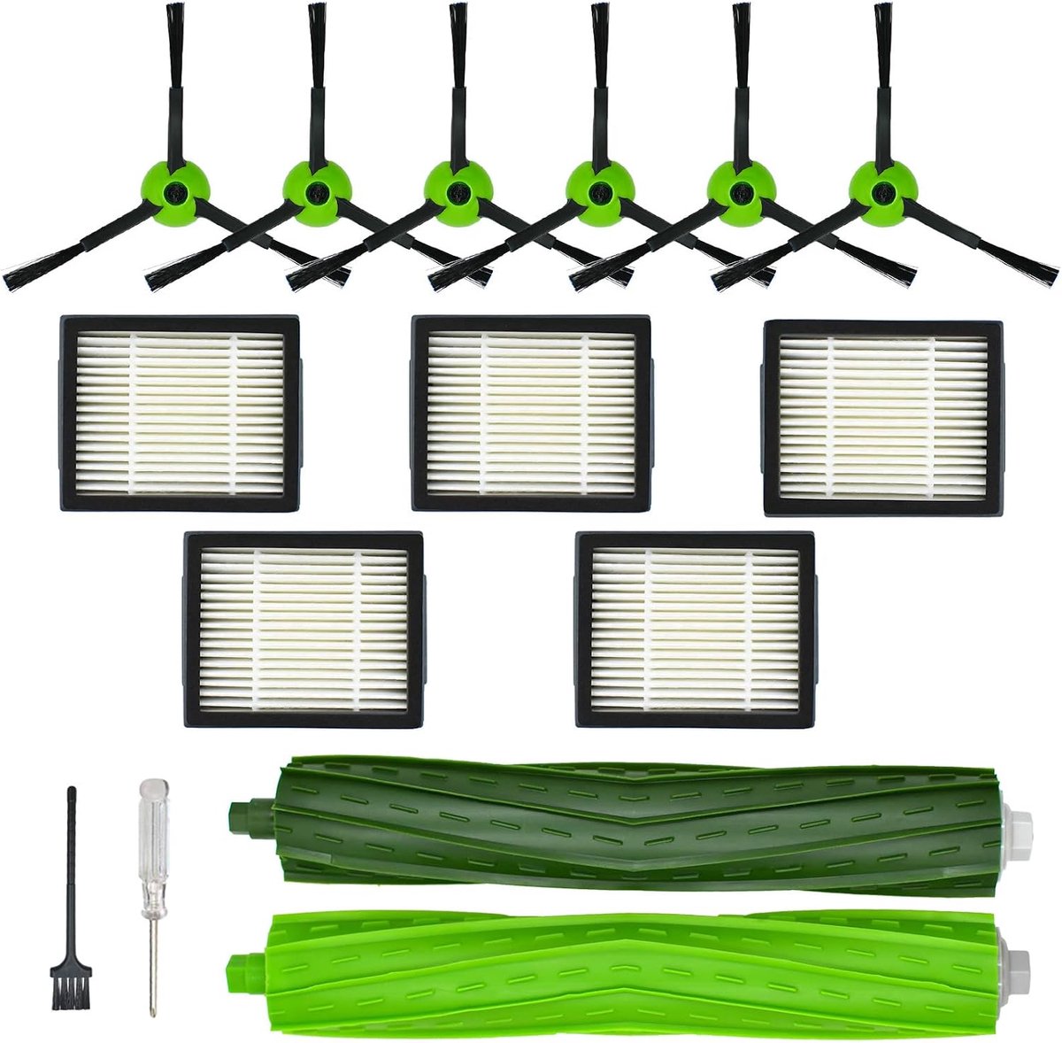 Vervangingsonderdelen i robot room ba j5 j6 j7 j8 j9 accessoires robotstofzuiger side brush hepa filters rubberen borstel voor i robot room ba j plus serie j5+ j6+ j7+ j8+ j9+