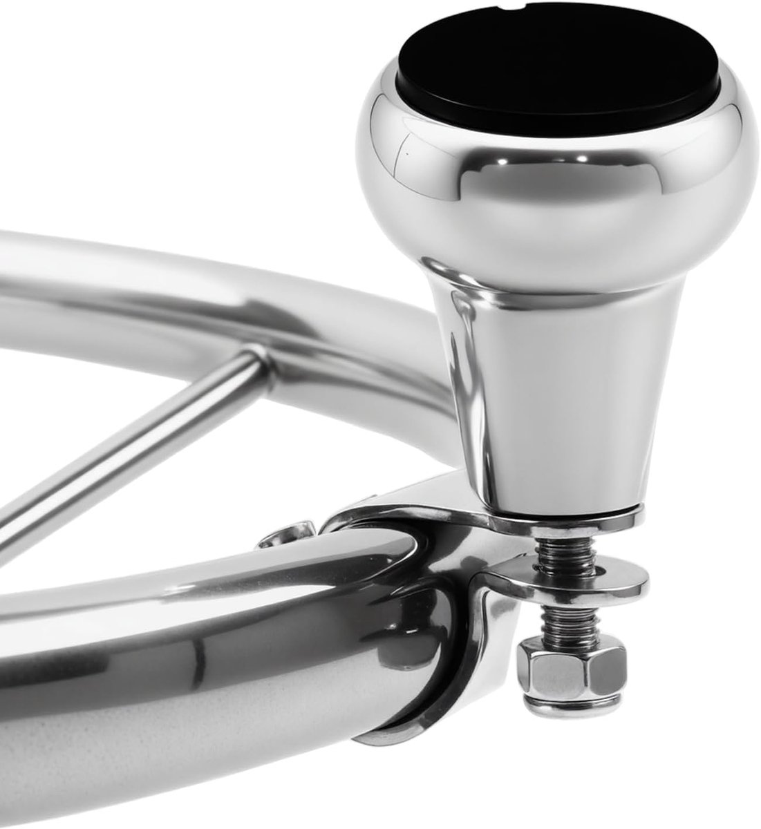 Grade Boot Stuurwiel Manoeuvreren Turning Control Knob, 316 roestvrij staal voor Ovaal Rail Steel Wheel Only