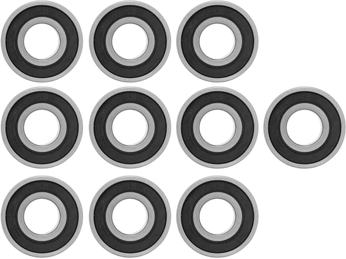 6202-RS 15mm Binnendiameter 35mm Buitendiameter Lagerstaal Zwart 10 Stuks
