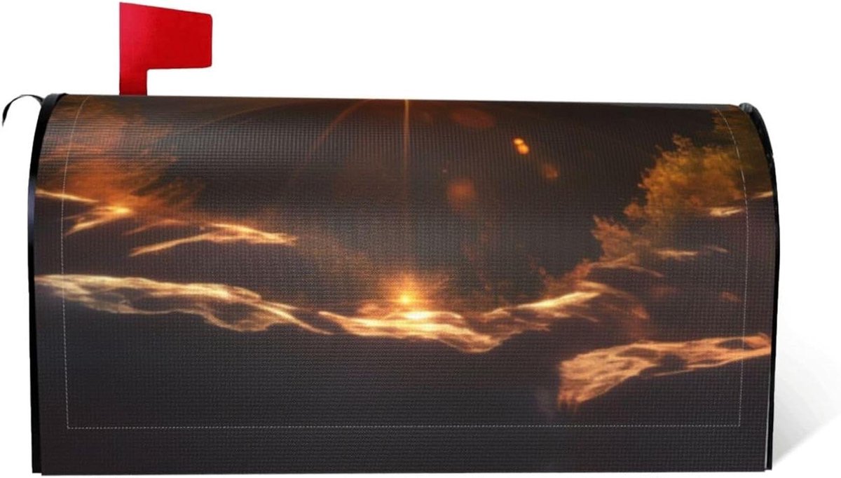 Brievenbus Cover - Brievenbus Wrap - Brievenbus Versieren - Volledig Magnetisch - 45 x 50 cm - Zwart