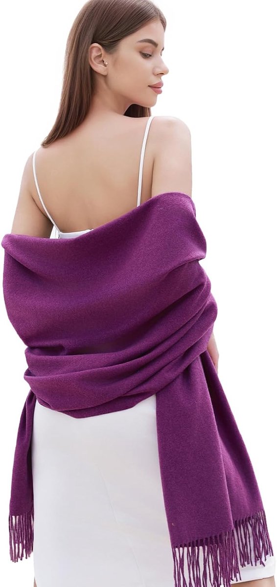 Dames Sjaal en Shawl – Zachte Warme Winter Sjaal – Elegant voor Avondjurk, Bruiloft, Feest of Diner