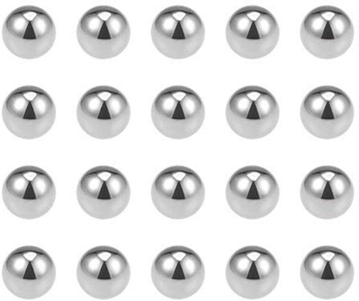 Sourcing map 100 stuks kogellagers 1/8 inch chroomstaal G10 precisie 60-63 HRC