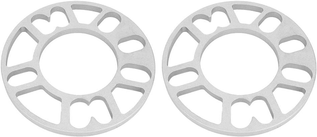 2Pcs 10mm Alu minum Alu Spurverbreiterungen Unterlegscheiben Universal Fit für 4/5 Radbolzen