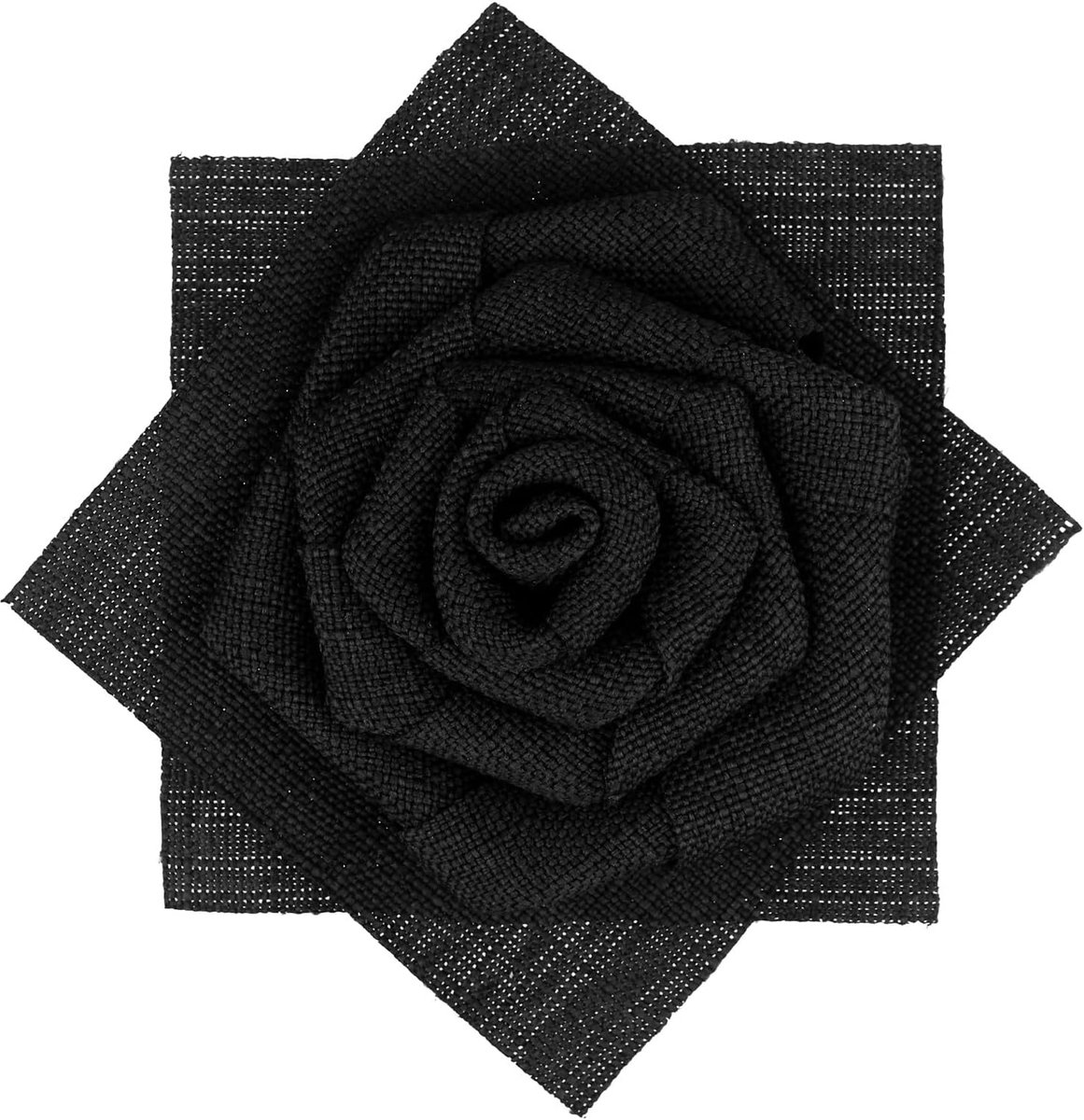 Mecool De roos haarspeld broche korset hoofdtooi bloem haarspeld accessoires voor vrouwen meisjes party zwart