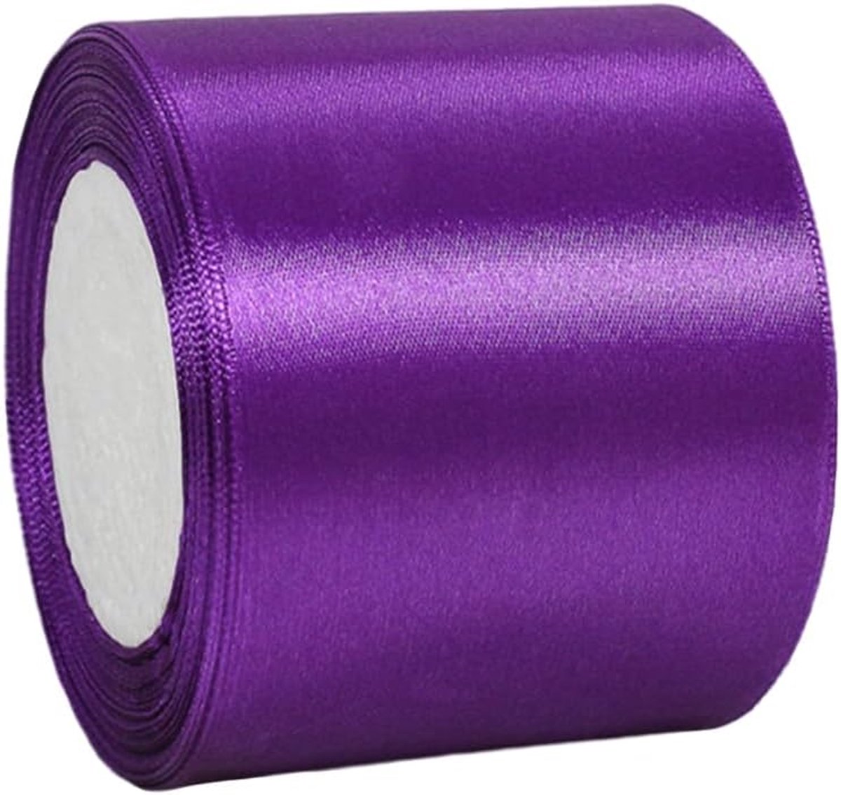 Linten voor Cadeauverpakking, 22m 3,9 Inch Taartlint Zijde Dikke Linten Paars voor Knutselen, Halloween, Kerstfeest, Bruiloft Auto, Haarstrikken, Taartdecoraties