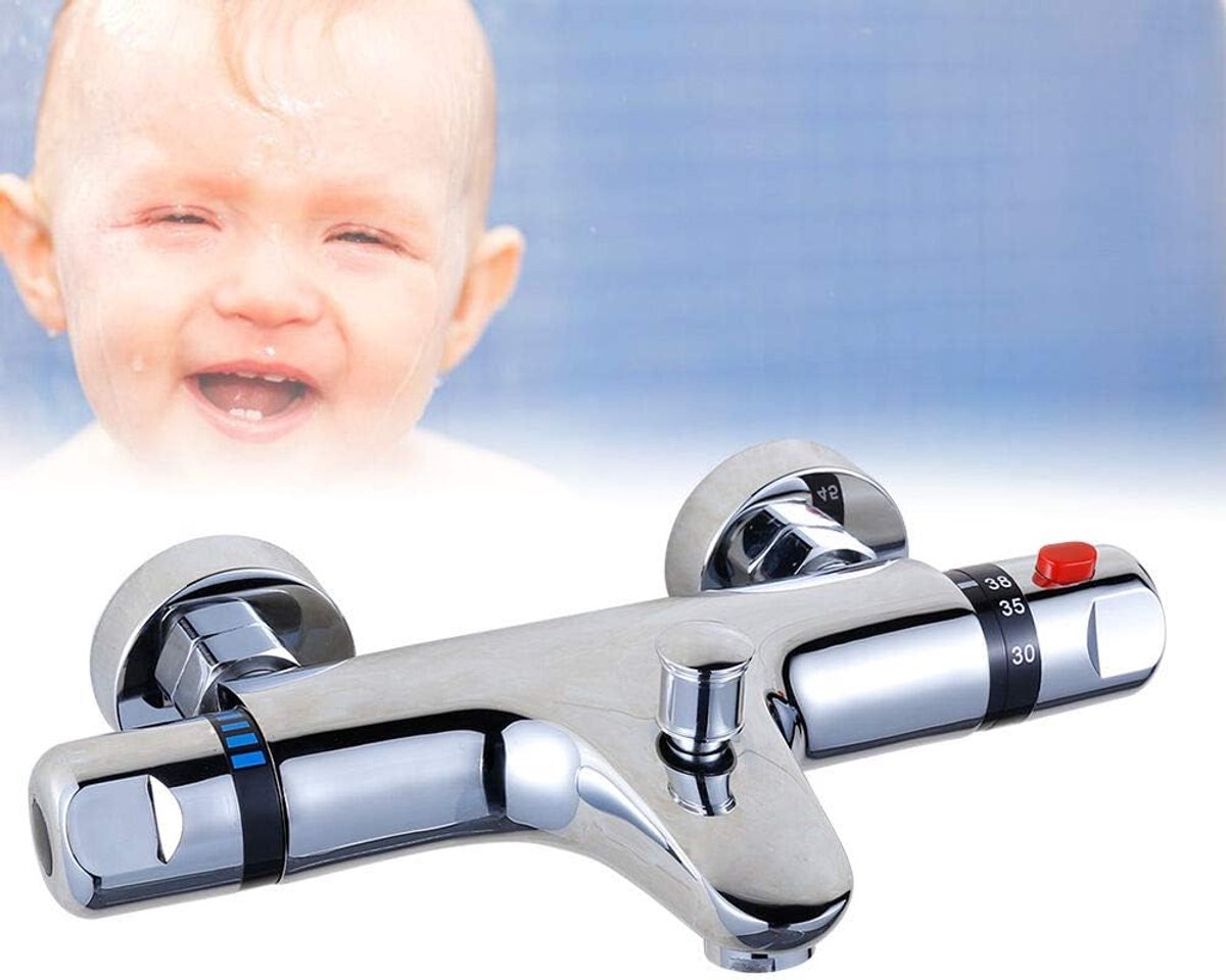 Badkraan Thermostaat Douchethermostaat Mixer Tap Thermostaat Douchethermostaat Douchethermostaat Douchemengkraan Badkamerkraan