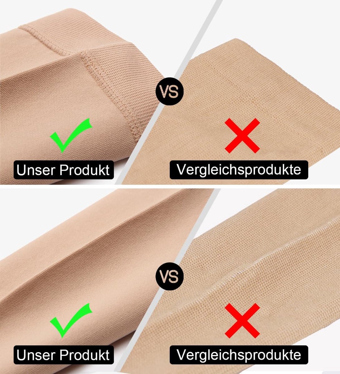 Kousen Drukklasse 2 (20-30 mmHg) Damen & Herren - Steunkous bij Spataderen, Ideaal voor Vliegreis tegen Trombose - Offene Teen, Ademend - Compression Socks