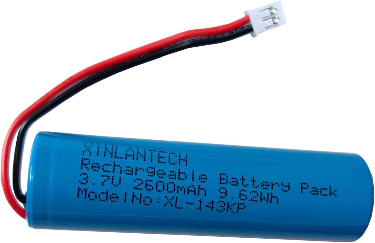 Li-ion batterij 2600mAh - 3.7V - JST PH2.0-2Polig - vervanging voor Croove B0143KH9KG - ShopVlot