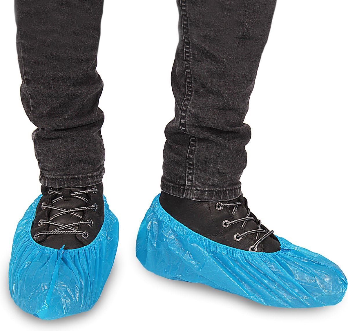 Schoenhoezen 100 stuks - Blauwe wegwerp - Waterdicht - Hygiënische bescherming - ShopVlot