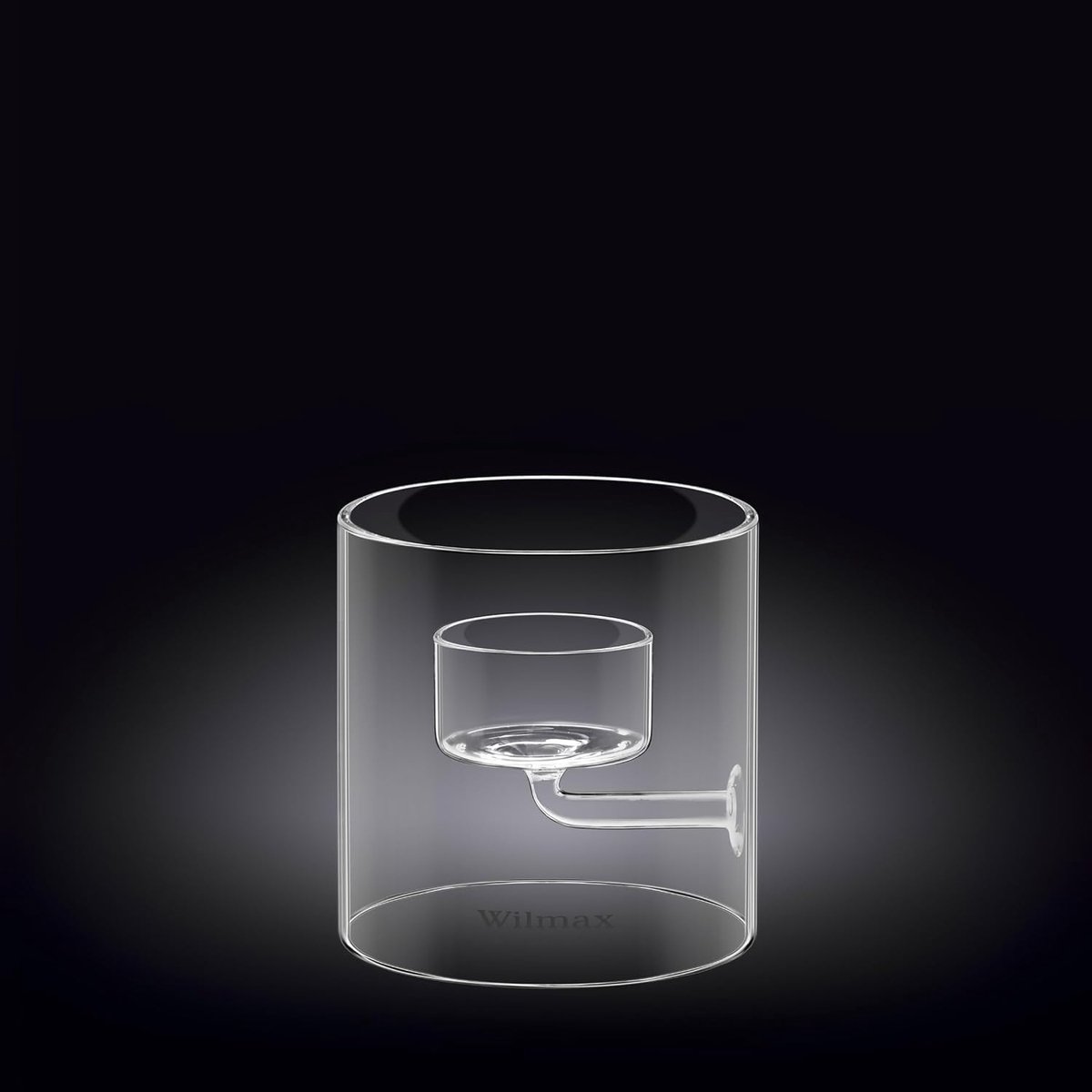 Tealight houder 9 cm - borosilicaatglas - voor 1 tealight - hoogwaardig en efficiënt - ShopVlot