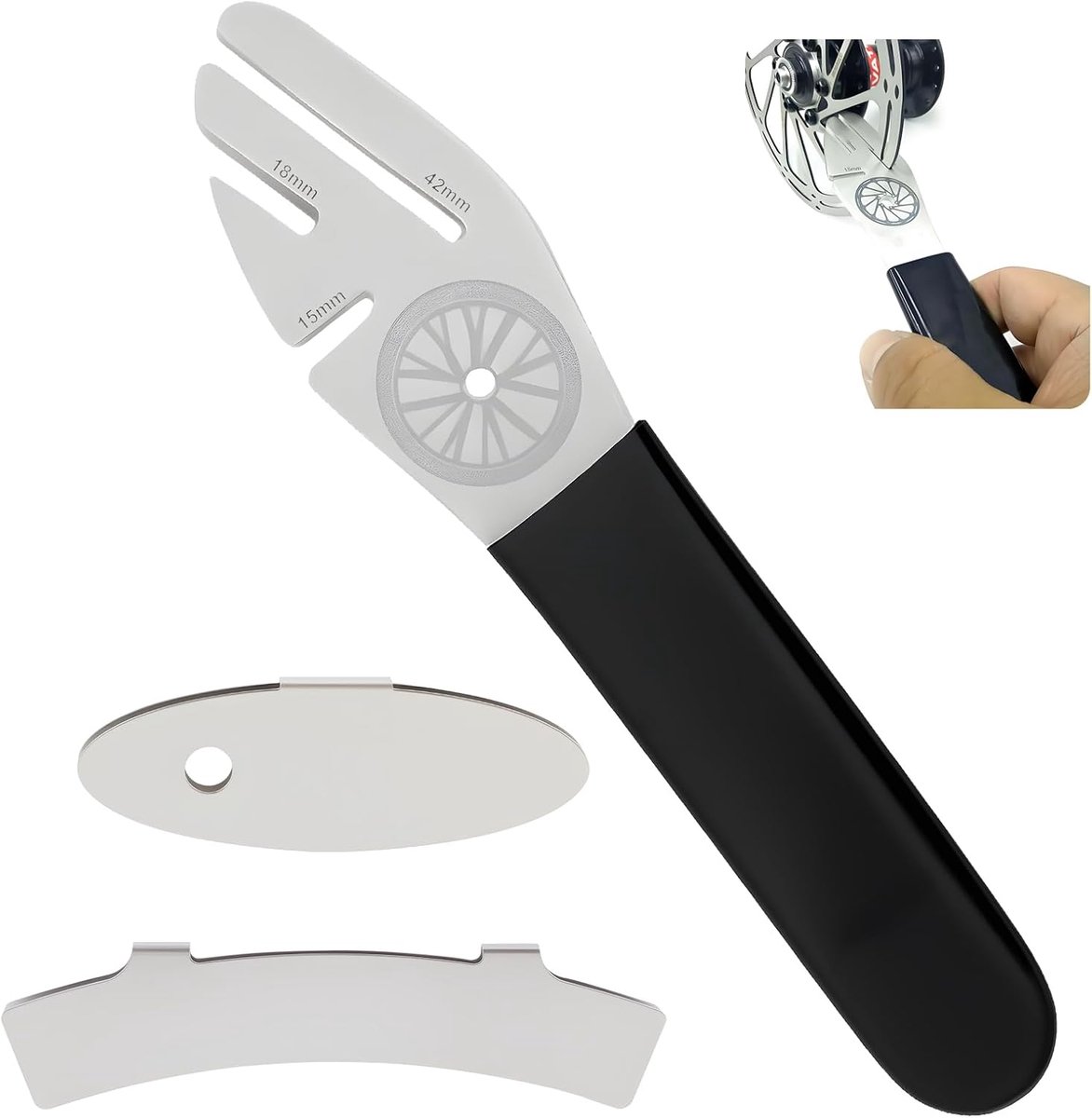 Fietsschijfrem sleutelset 3 delig - Ergonomisch handvat - Voor nauwkeurige schijfuitlijning - ShopVlot