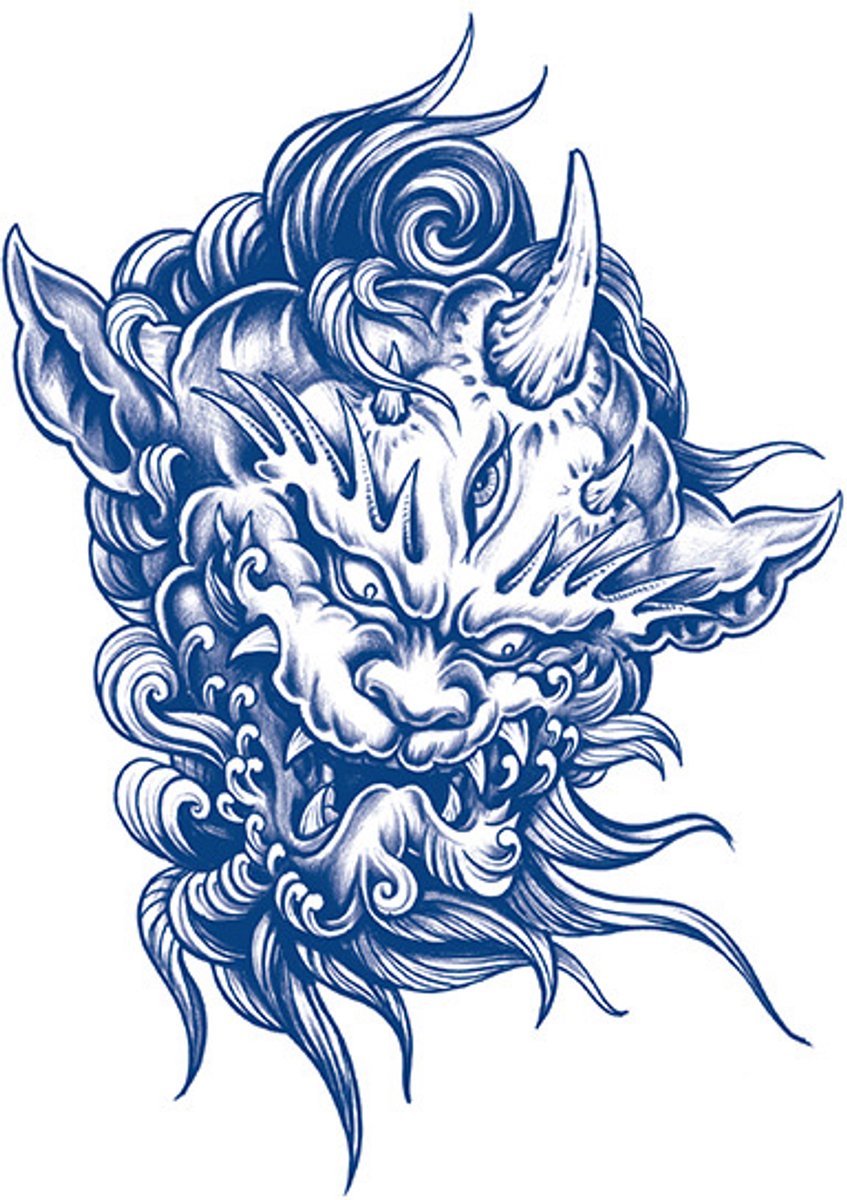 Tijdelijke tattoo Oni Howl 2 weken