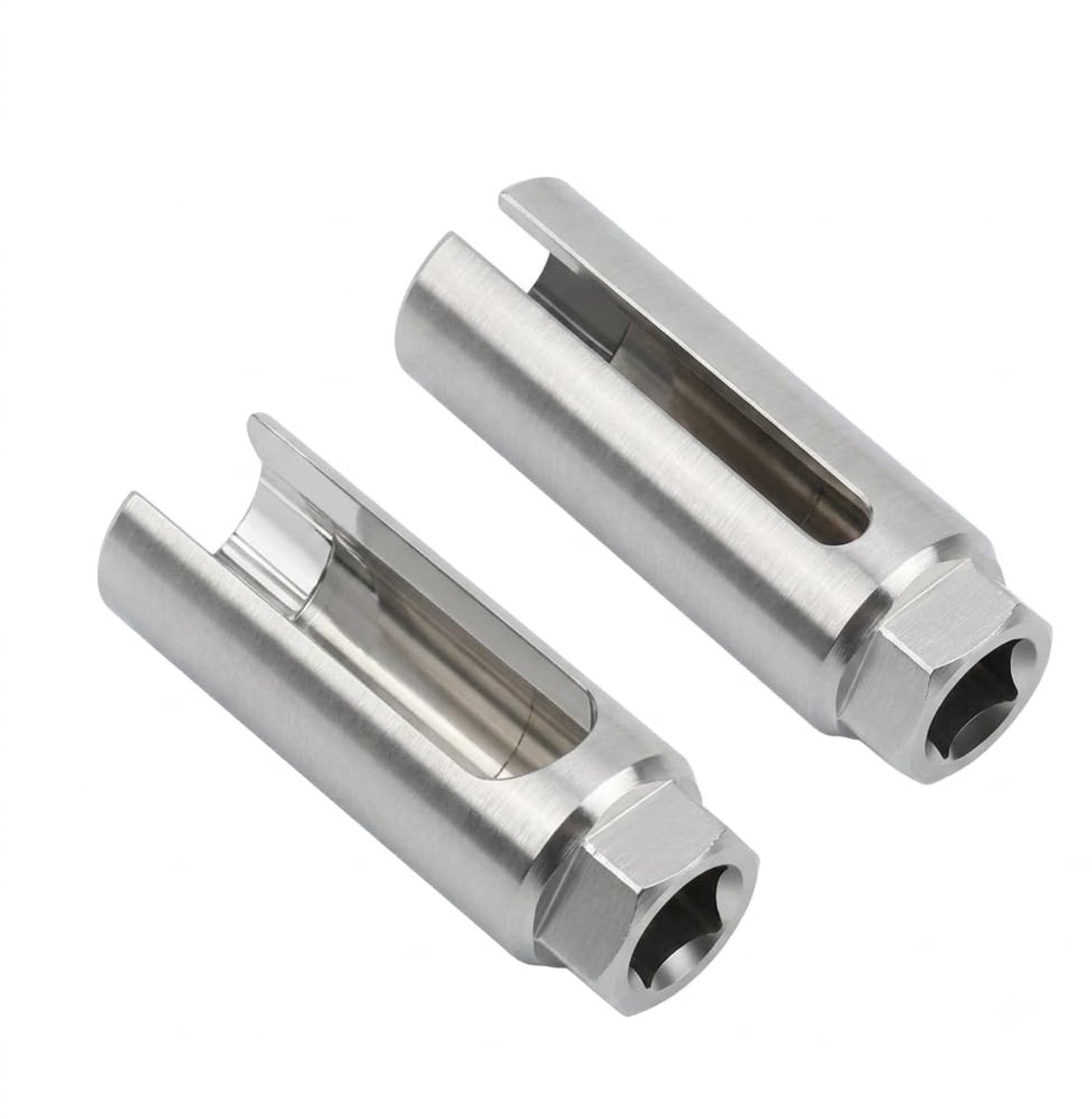 Lambda probe sleutelset 22 mm - 2-delig chrome vanadium staal - breed uitsparing voor kabelbescherming - ShopVlot