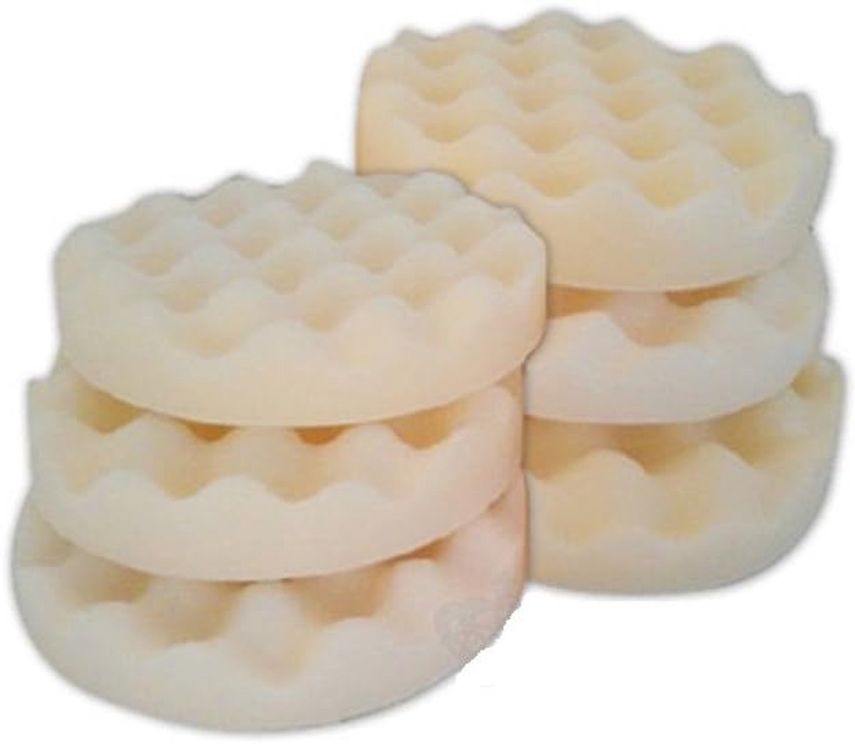 Polijstspons set XL - 6 x Professionele Polijstsponzen 180 mm - Zacht gepolijst - Perfect voor polijstmachine - ShopVlot
