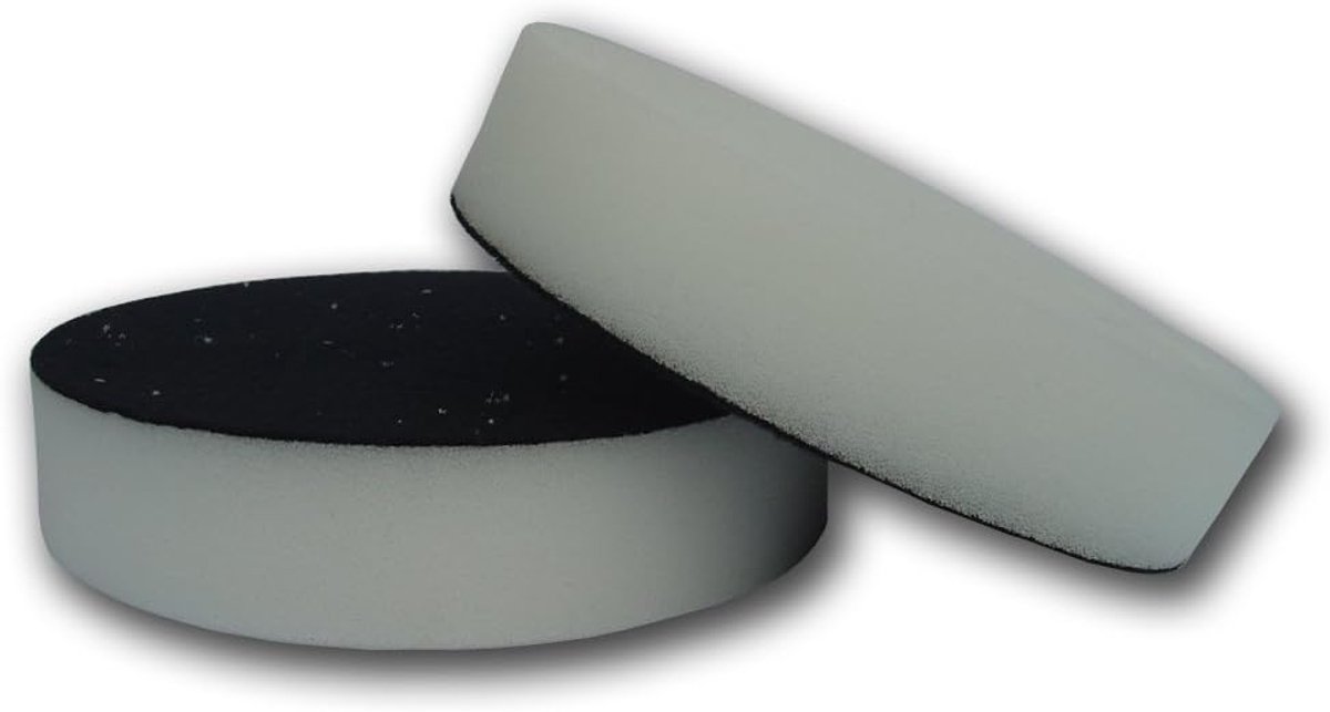Polijstset 2 x professionele polijstschuim zacht - Velcro - 180 mm - perfecte autopolijst - ShopVlot