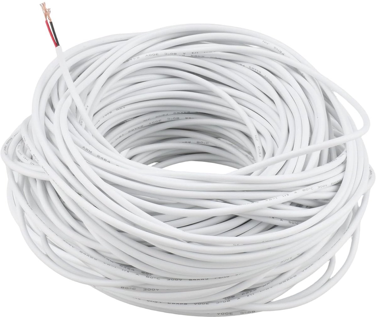 2-draads kabel 30 m - 24 AWG - PVC isolatie - ideaal voor laagspanningssystemen - ShopVlot